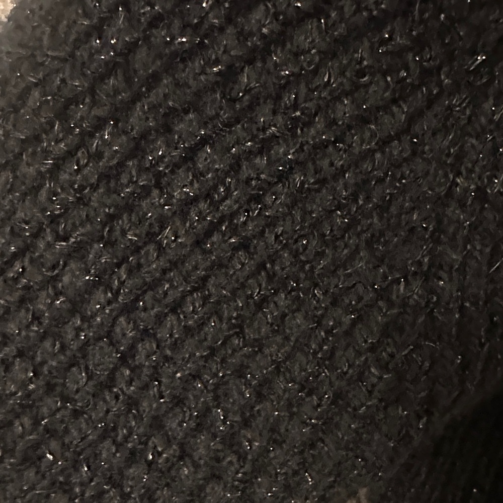 Joe's Jeans Black V‑Neck Knit Cardigan with Buttons - Picture 3 of 4